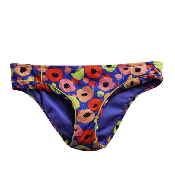 Bar III Swimsuit Bikini Bottom Poppy Fields 3MB6X90M Multicolor medium - Picture 1 of 2